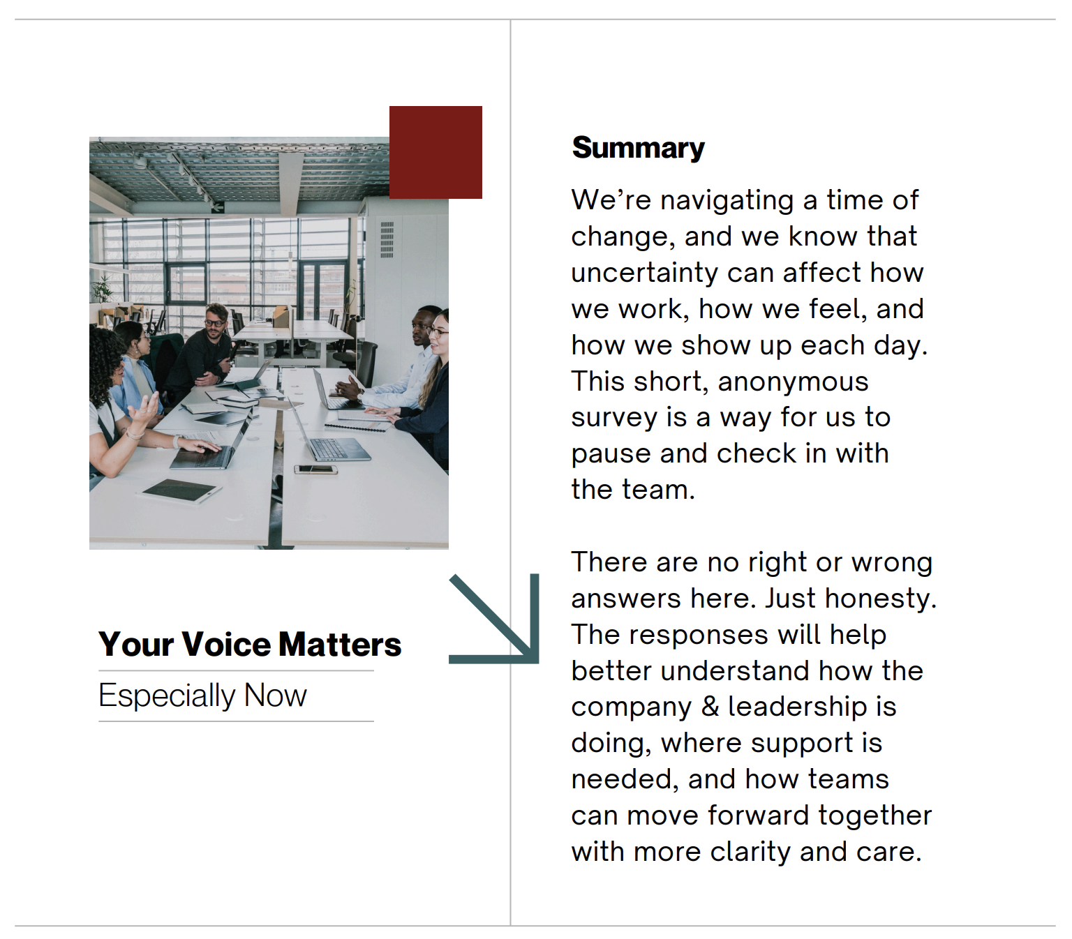 summary of employee feedback form